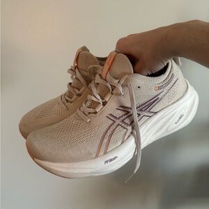 ASICS Women's Gel Nimbus 26 Running Shoes - Cream -